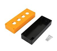 Scatola Protettiva con Fori per Pulsanti 22mm in MDF Impermeabile -Invecchiamento Ideale per Controllo e Visualizzazione su Campo Adatta per Progetti Elettronici Alimentatori e Amplificatori