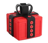 Scatola Puzzle, Disidante Cassetta Sorpresa 8x8x8cm/3.1x3.1x3.1in 3D Stampato in 3D Sopraccio Sorpresa di Natale Divertente per Adulto (Nero Rosso)