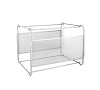 Scatola raccoglitore - cartella espandibile in metallo A4 | organizer per file di grandi dimensioni | scatola portatile per casa e scuola | include 2 separatori, finitura opaca