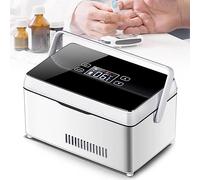 Scatola Refrigerata per Insulina Cooler, display LCD Mini droga temperatura costante Refrigerato Medicina Cooler Box per mantenere il diabete temperatura costante congelatore ( Size : 2xBattery )