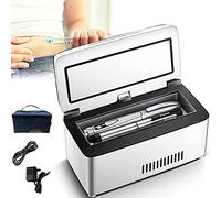 Scatola refrigerata per insulina mini frigorifero per medicinali per display LCD da viaggio Dispositivo di raffreddamento portatile per insulina per auto 2-8 ℃ Dispositivo di raffreddamento