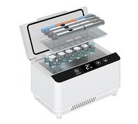 Scatola refrigerata per insulina, mini frigorifero portatile per medicinali con display LCD, USB, regolabile da 0 a 18 ℃ per auto, casa, viaggi, mantiene l'insulina sicura e fresca