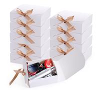 Scatola Regalo, 10 Pezzi 20 X 20 X 10 Cm Scatola Regalo Con Coperchio Scatola Bi