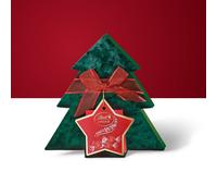 SCATOLA REGALO ALBERO NATALE CIOCCOLATINI LATTE LINDOR 150GR SENZA GLUTINE