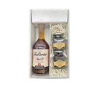 Scatola regalo bianca - Rum - Favorite Cœur de Canne vieux 4 ans - Amandes de provence enrobées du Petit Duc