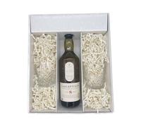 Scatola regalo bianca - Whisky - LAGAVULIN 8 ans - 2 Verres à whisky ARCOROC
