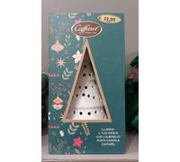 SCATOLA REGALO CAFFAREL NATALE CIOCCOLATINI E ALBERO PORTACANDELA CERAMICA