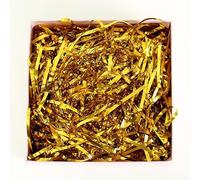 scatola regalo con carta di cotone, Glitter Cut Shredded Paper Filler Multicolor 10g-500g Pack Of 2(Golden,500g*2Pack)