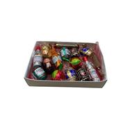 Scatola Regalo con Cioccolatini al Liquore Assortiti, 16 Pezzi,Confezione Elegante con Fiocco Argentato, 174g, 10x15x 3.5 cm