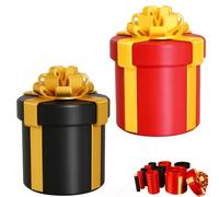 Scatola regalo con vite annidata, difficile da aprire, salvadanaio per contanti, riutilizzabile, per scherzi, confezione regalo, scatola a sorpresa per compleanno, Natale, festa divertente (All-2)