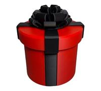 Scatola regalo con vite annidata fastidiosa (nidificazione a 9 strati), scatole regalo divertenti per scherzi, ornamento interattivo a tema natalizio, decorazione divertente da scrivania per regali e