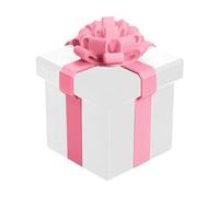 Scatola regalo con viti annidate e stampate in 3D, scatole divertenti per regali, scatole divertenti per compleanni, San Valentino, vacanze e divertenti giochi per feste (2 bianche)