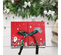 Scatola Regalo di Natale con Nastro di Raso, Ideale per Souvenir