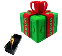 Scatola regalo fastidiosa con dito medio, stampa 3D fastidiosa scatola regalo ornamenti con vite, scatole a vite per scherzi per Halloween e Natale, scatole regalo stampate in 3D, ideali per scherzi e