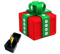 Scatola regalo fastidiosa con dito medio, stampa 3D fastidiosa scatola regalo ornamenti con vite, scatole a vite per scherzi per Halloween e Natale, scatole regalo stampate in 3D, ideali per scherzi e