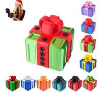 Scatola Regalo Fastidiosa, Giocattolo Divertente a Vite in 3D, Scatola Regalo per Scherzi per Adulti, per Dito Medio, Contanti, Carte Regalo e Sorprese per Compleanno, Natale (Green and Red)