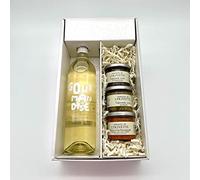Scatola regalo Gourmandise bianco (1x75Cl) +3 Tapenade (3x100G)