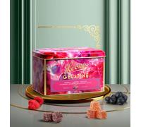 SCATOLA REGALO LATTA LEONE TORINO CARAMELLE GELATINE FRUTTI DI BOSCO 200GR