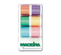 Scatola Regalo Madeira In Metallo Opal Pastel 8 x 200m Rocchette Filo 8010