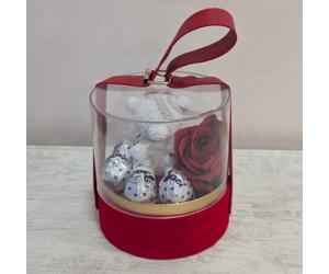 Scatola Regalo Orsetto Teddy Baci Perugina ROSA Rossa Velluto Idea Regalo