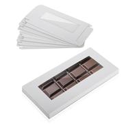 Scatola regalo per barrette di cioccolato, 10 pezzi, per uso alimentare, compatibile con Godiva, 15 x 7 x 1 cm