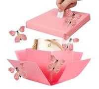 Scatola regalo per denaro con farfalle