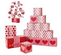 Scatola regalo per soldi esplosione box regalo fuori scatola regalo con 15 pezzi piccole scatola di rimbalzo pieghevole che esplode la scatola di denaro per un regalo in contanti per l'anni