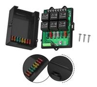 Scatola Relè Fuse 12V con 6 Relè e 14 Fusibili Piatto ATC Adatti per Auto