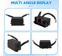 Scatola Relè Fusibile Pre-Cablata 12V Con 4 Relè 12 Vie