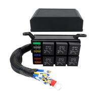 Scatola Relè Fusibili Pre-Cablata Scatola Fusibili con Cablaggio 12V per