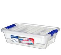 Scatola rettangolare 1,7 L Blu, Trasparente, Bianco 1 pz