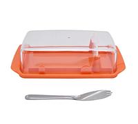 Scatola Rettangolare per Burro con Coperchio e Coltello da Taglio Contenitore Multiuso per Conservare la Freschezza per Domestica Ristorante Plastica Acciaio Inossidabile (Scatola da taglio