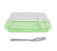 Scatola Rettangolare per Burro con Coperchio e Coltello da Taglio Contenitore Multiuso per Conservare la Freschezza per Domestica Ristorante Plastica Acciaio Inossidabile (Scatola da taglio