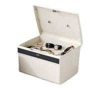 Scatola richiudibile - Contenitore per gioielli con serratura - Contenitore a doppio strato - Organizer per gioielli per portafoglio, denaro, documenti, oggetti personali, ufficio, casa, appartamento