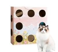 Scatola Rompicapo Per Gatti - Scatola Rompicapo Elettrica Per Gattini,Grattatoio con Sensore di Movimento per Gatti,Per Divertimento Simulazione Caccia Esercizio Fitness Anti Noia