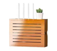 Scatola router Wi-Fi, rack for router montato a parete senza perforazione, staffa for router scatola di immagazzinaggio WiFi set for TV ripiano superiore scatola for nascondere cavi senza perforazione