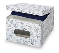 Domopak Living 916060 Scatola Guardaroba, Bianco e Grigio, 39 X 50 X 24
