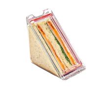 Scatola sandwich, imballaggio triangolare per panetteria,Sacchetti per panini riutilizzabili - Scatola di conservazione, contenitori triangolari, scatole per il pranzo, contenitore per la colazione
