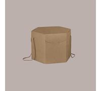 Scatola Segreto Porta Panettone Esagonale Avana con Cordini 245x245H180 mm 5 pezzi