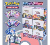 Scatola Serie 1 Spada e Scudo Pokémon TCG (36 pacchetti, 324 pezzi totali), carte da collezione, merchandising anime, piccoli regali, regali per le vacanze ORIGINE PERDUTA 1 scatola,Spada e scudo 6 pe