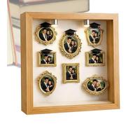 Scatola Silhouette Museo Vetrina Memorabilia | Set di piccole cornici d'oro fai da te per la laurea, Compleanno, Festa, Matrimonio, San Valentino, Lei,