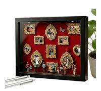 Scatola Silhouette - Portafoto con Luce LED a Memoria,11 Mini Cornici con 8 Figure,Per la Famiglia, San e Compleanni