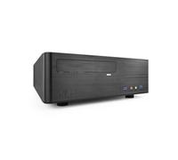 Scatola Slim MATX con sorgente da 500 W e lettore di schede, ideale per apparecchiature compatte e archiviazione dei dati.
