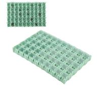Scatola SMD, 50 pezzi Componenti elettronici Custodia per patch Custodia da laboratorio Mini contenitore per utensili con coperchio trasparente per uso domestico