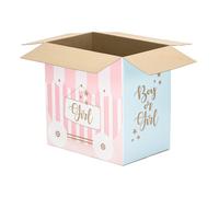 Scatola Sorpresa Baby Shower Boy or Girl Box Surprise rosa e celeste 60x40x60cm