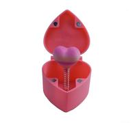 Scatola sorpresa emotiva a forma di cuore con esterno stampato in 3D testurizzato, guscio in plastica ad alta densità per prestazioni fisiche costanti (scatola rosa)