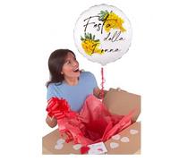 SORPRESA+PALLONCINO+BACI TUBO GONFIATO A ELIO CHE VOLA IDEA REGALO san valentino