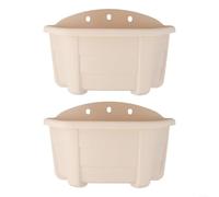 Scatola sospesa per pareti del balcone con forma curva, separatore di terreno e meccanismo di auto-irrigazione capillare (metri bianco)