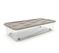 Scatola Sottoletto con Ruote e Coperchio 40 lt box basso per letto Contenitore