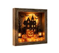Scatola Souvenir Halloween LED Cornice Foto Con Una Pietra Di